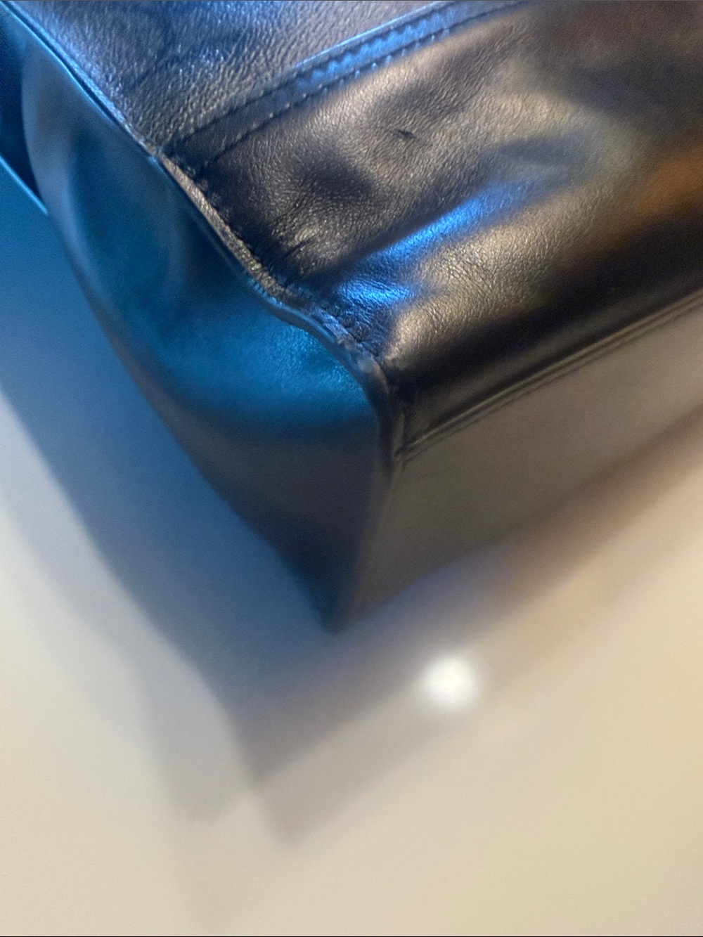 Coach Signature Canvas Tote in Black and Charcoal - Picture 3 of 9